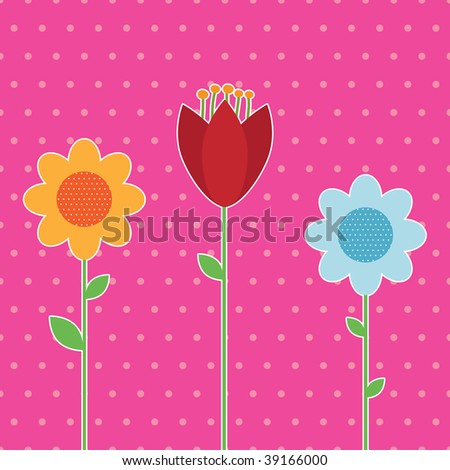 polka dot wallpaper. stock vector : pink polka dot