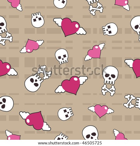 Pics Of Skulls With Hearts. with skulls and hearts,