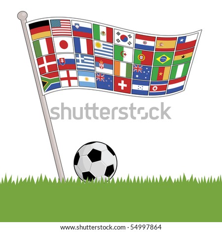 flag football flags. stock vector : football flag