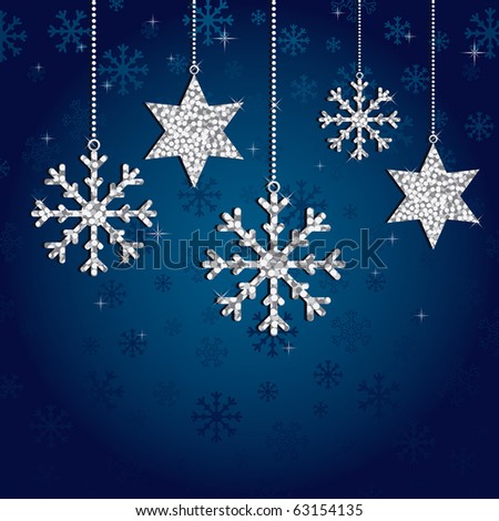 Blue Snowflake Background. stock vector : lue snowflake