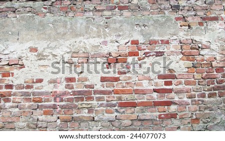 cracked brick work background