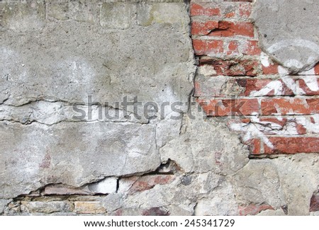 brick work background cracked texture