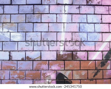 purple spray graffiti wall background