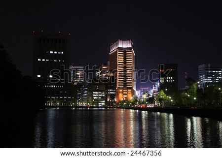 city at night tokyo. stock photo : Night city.