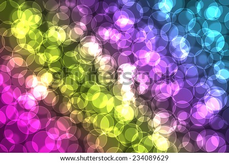 Multicolor Digital Graphic Circle Bokeh Background Pattern