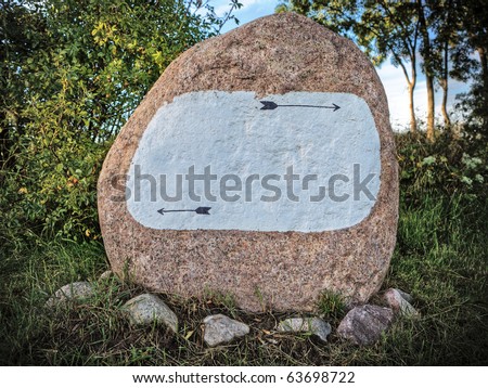 empty stone sign