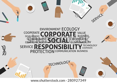 Vector Corporate Social Responsibility Concept Template 280927349 Shutterstock Corporate Social Responsibility Template