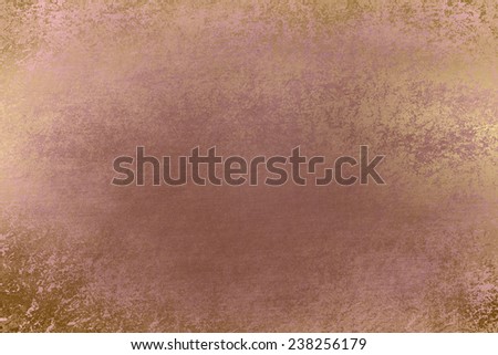 Brown light with golden corner abstract  background , with   painted  grunge background texture for  design