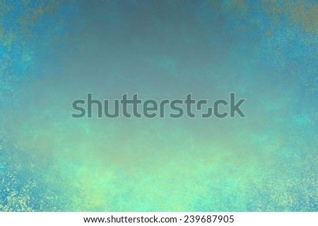Blue golden abstract  background , with   painted  grunge background texture for  design