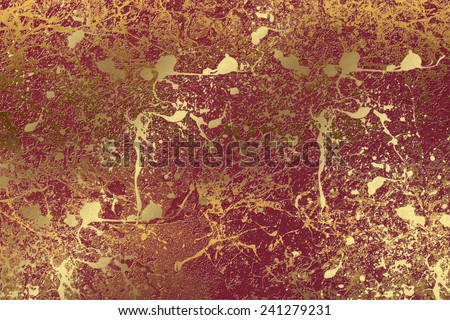 Maroon golden abstract  background , with   painted  grunge background texture for  design . Concept  holiday, happiness , color in light .