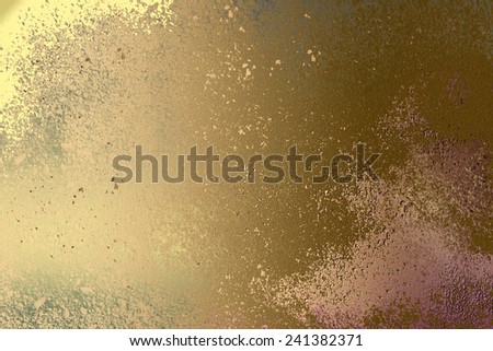 Golden light abstract  background , with   painted  grunge background texture for  design . Concept  holiday, happiness , color in light .