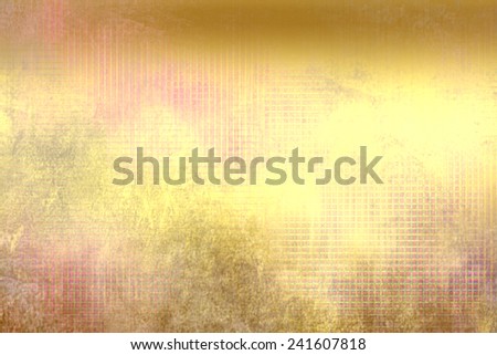 Colorful light , golden abstract  background , with   painted  grunge background texture for  design . Concept  holiday, happiness , color in light .