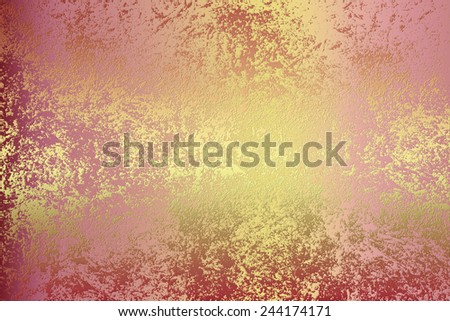Red golden , abstract  background , with   painted  grunge background texture for  design .