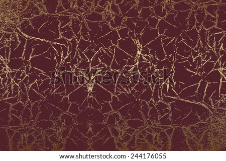 Maroon golden , abstract  background , with   painted  grunge background texture for  design .