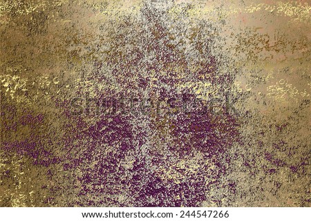 Purple golden , abstract color  background , with   painted  grunge background texture for  design .