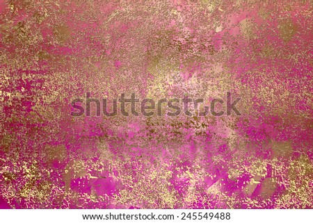 Maroon golden , abstract   background , with   painted  grunge background texture for  design .