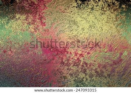 Green and maroon ,  abstract   background , with   painted  grunge background texture for  design .