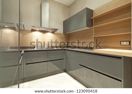Interior of designer kitchen
