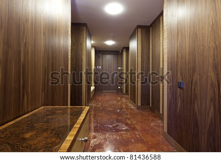 Interior of designer corridor