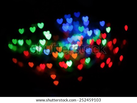 Heart bokeh background for use in graphic design.