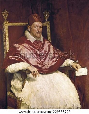 VELAZQUEZ, Diego Rodriguez de Silva (1599-1660), Pope Innocent X, 1650, Baroque art, Oil on canvas