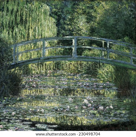 MONET, Claude (1840-1926), The Waterlily Pond: Green Harmony, 1899, Impressionism, Oil on canvas,