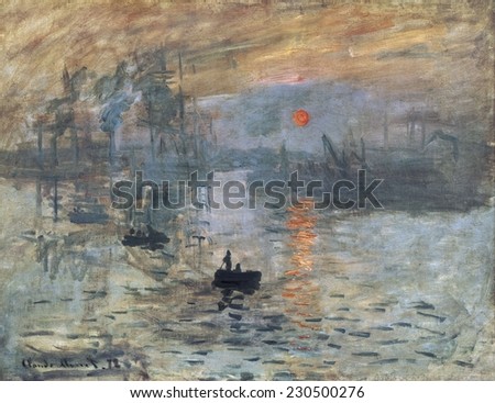 MONET, Claude (1840-1926), Impression, Sunrise, 1872, Impressionism, Oil on canvas,