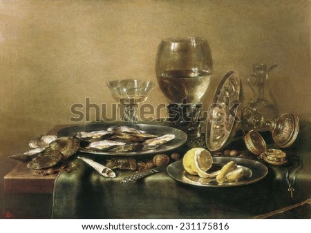 HEDA, Willem Claesz (1594-1680), Still Life, 1632, Baroque art, Oil on canvas,