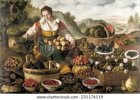 CAMPI, Vincenzo (1536-1591), The Fruit Seller, ca. 1580, Renaissance art, Cinquecento, Oil on canvas,