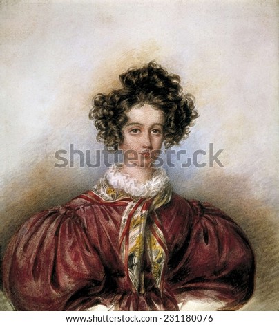 BLAIZE, Candide (1795-1855), Portrait of George Sand, 1830, Pastel,