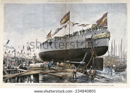 Spain (1890), Launching of the cruise ship \