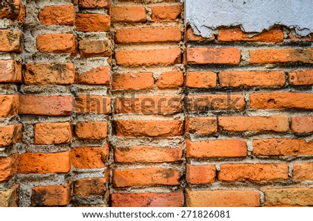 Close up of tile bricks floor/ Background of brick wall /Background of brick wall. Outdoor view (tile, wallpaper, bricks)