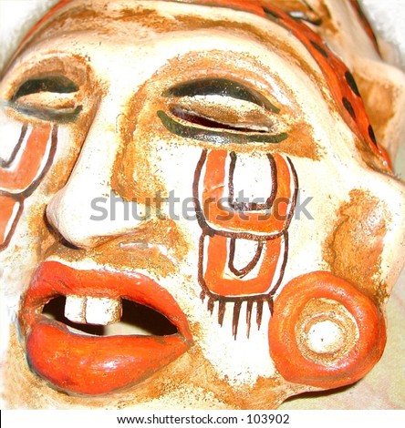 Aztec or Mayan mask