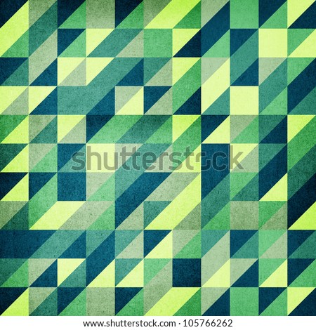 Green Retro Modern Triangle Based Background