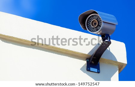 Modern Infrarred Day-Night Camera with a Blue Sky