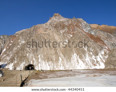 Salt mountain in Cardona, Spain