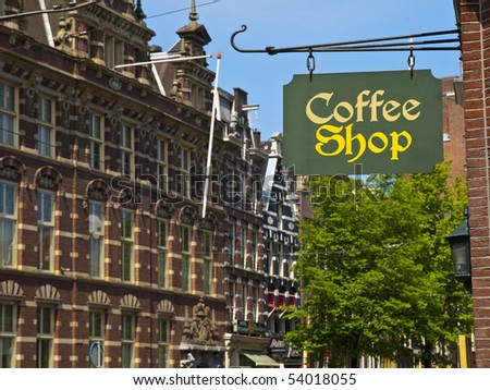 Coffee Shop Amsterdam on Coffee Shop In Amsterdam Stock Photo 54018055   Shutterstock