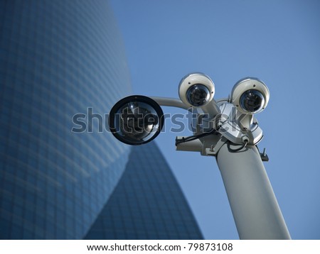 Security Camera in a business area