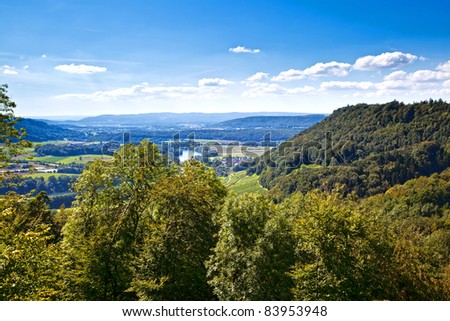 Switzerland Landscape in the canton of Schaffhausen