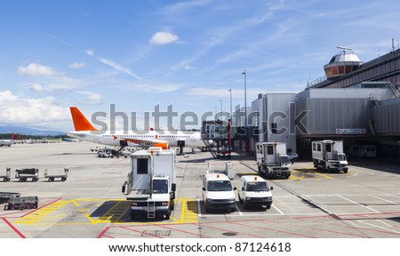 Runway in Geneva Airport