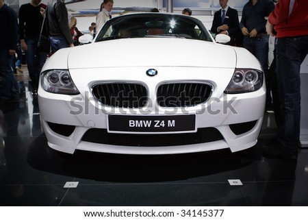 MOSCOW - AUGUST 28: A BMW Z4 M car model on display at Moscow International exhibition Motorshow 2008 August 28, 2008 in Moscow, Russia.