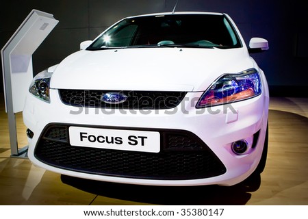 MOSCOW, RUSSIA - 28 AUGUST, 2008: Ford Focus ST at Moscow International exhibition Motorshow 2008, Moscow, Russia, 28 august 2008