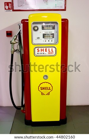 MODENA, ITALY - JULY 09:  Petrol filling station at Exhibition of Ferrari cars on July 09, 2008 in Modena, Italy.