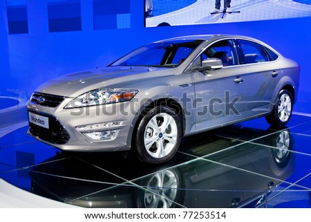 MOSCOW, RUSSIA - AUGUST 25:  Grey car Ford Focus on display at Moscow International exhibition InterAuto on August 25, 2010 in Moscow, Russia.