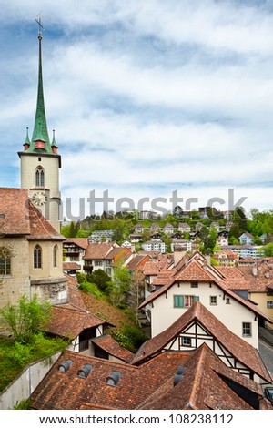 Bird\'s Eye View on the Roofs of the City of Berne