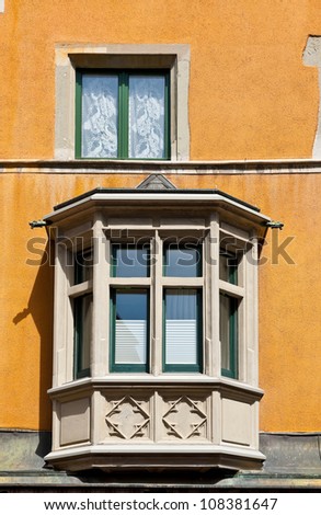 Bay Window on the Facade of the House , Switzerland