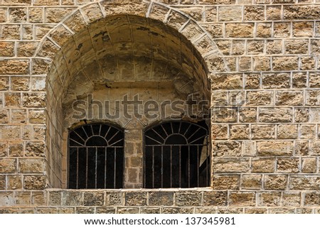 Window of the Old Building in Jaffa, Israel