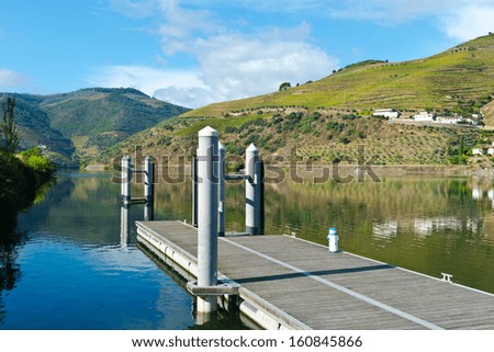 Metal Mooring Line on the River Douro, Portugal