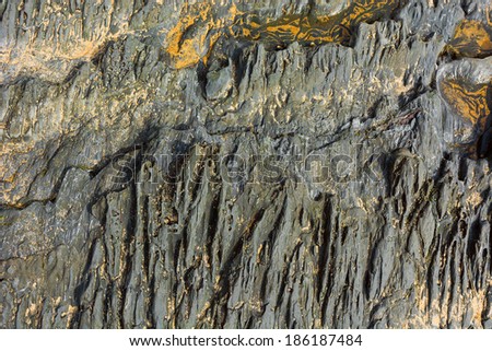 Black Rock as Natural Abstract Background