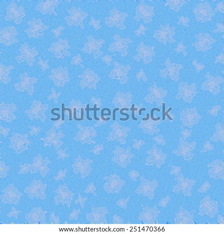 Flower floral abstract background, floral modern pattern on blue background. Flower floral abstract ornament, abstract blue floral pattern, abstract modern flowers background.